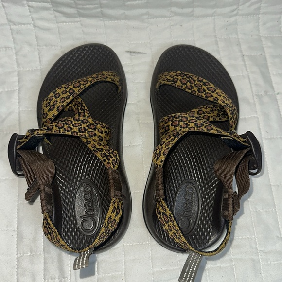 Chaco Brown and Yellow Sandals - Picture 5 of 7